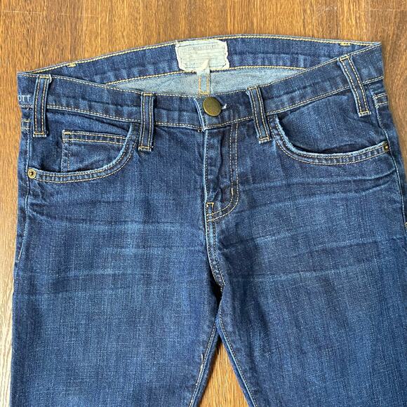 Current/Elliott The Roller Bonfire Raw Hem Slouchy Ankle Jeans Sz 24 - Picture 4 of 9